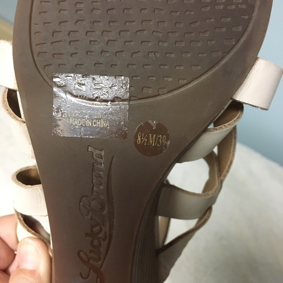 Lucky Brand Women's Jewelia Wedge Sandal in Roasted Cashew - Picture 7 of 7